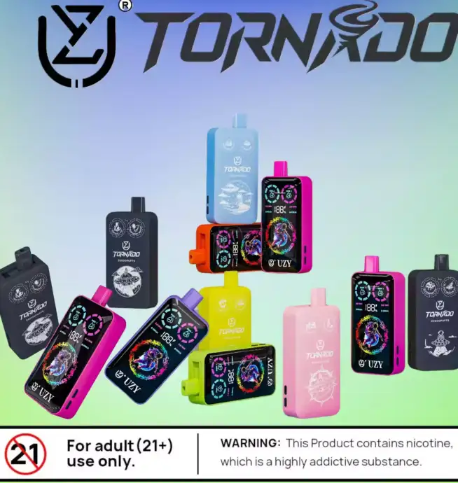 UZY TORNADO 30000 Puffs Double Flavors Lang anhaltender Genuss