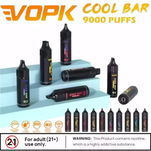 VOPK COOL BAR 9000 Puffs Langlebig Intensiv & Vielseitig