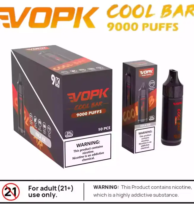 VOPK COOL BAR 9000 Puffs Langlebig Intensiv & Vielseitig