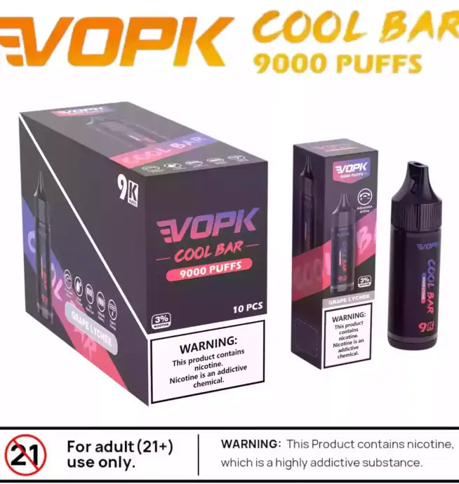 VOPK COOL BAR 9000 Puffs Langlebig Intensiv & Vielseitig