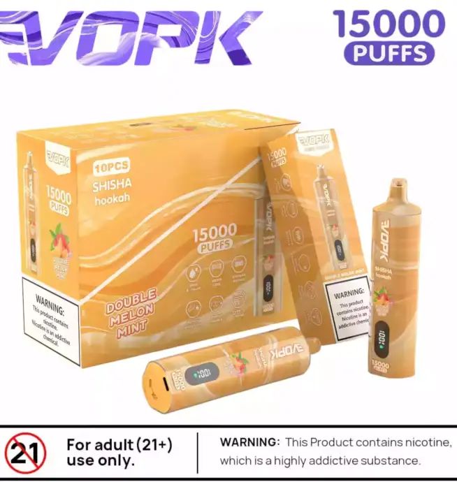 VOPK Shisha Hookah 15000 Puffs Langlebig Geschmackvoll & Stylisch