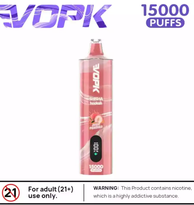 VOPK Shisha Hookah 15000 Puffs Langlebig Geschmackvoll & Stylisch
