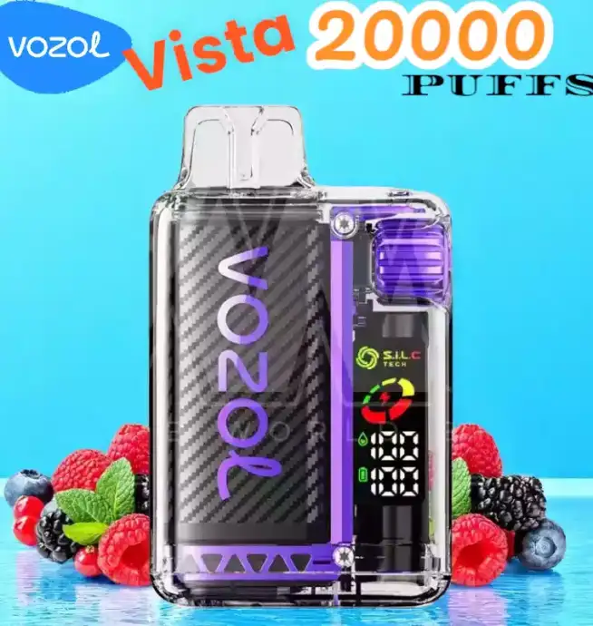 Vozol Vista 20000 Puffs Langlebig umweltfreundlich & verstellbare Leistung