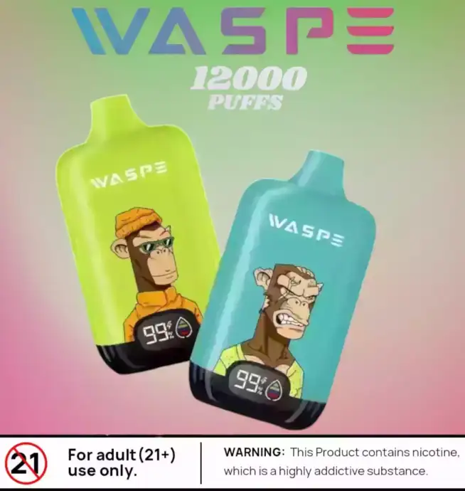 Waspe 12000 Puffs Digital Box Langanhaltender Vape mit LCD und Mesh Coil – Bild 7