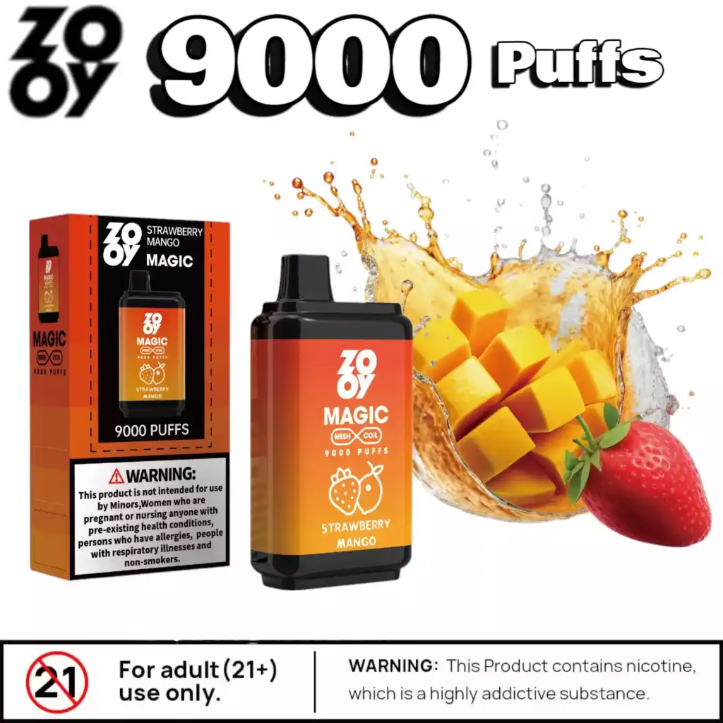 ZOOY MAGIC 9000 Puffs 16ml Liquid Mesh-Coil & 10 Aromen