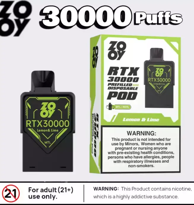 ZOOY RTX 30000 Puffs 30.000 Züge RGB Licht & Anpassbarer Luftstrom – Bild 2