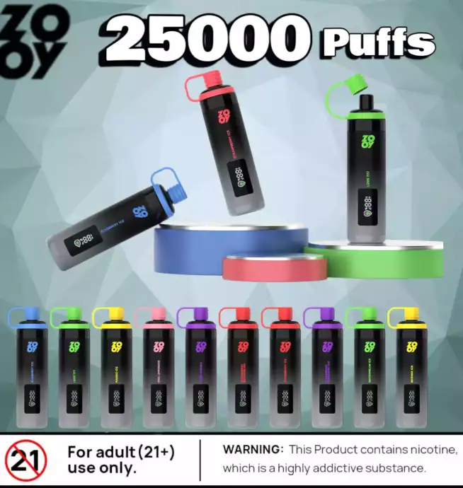 ZOOY SHISHA 25000 Puffs Langanhaltender Dampf mit Smart-Display