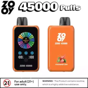 ZOOY ZERO 45000 Puffs Anpassbarer Luftstrom und Touchscreen-Steuerung
