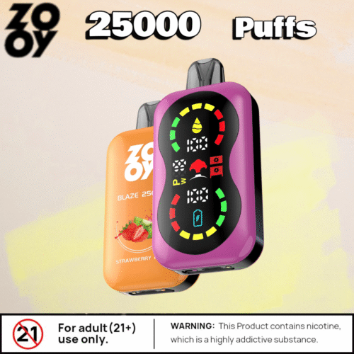 Zooy Blaze 25000 Puffs: Langlebig Doppelte Mesh-Coil & 10 Aromen