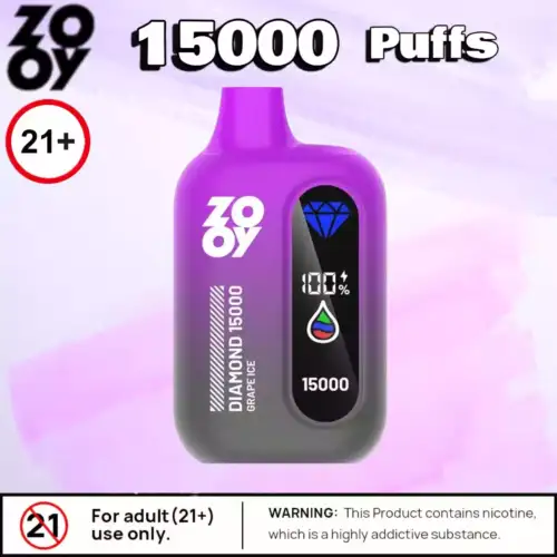 Zooy Diamond 15000 Puffs 25ml Liquid, Mesh-Coil & 10 Aromen