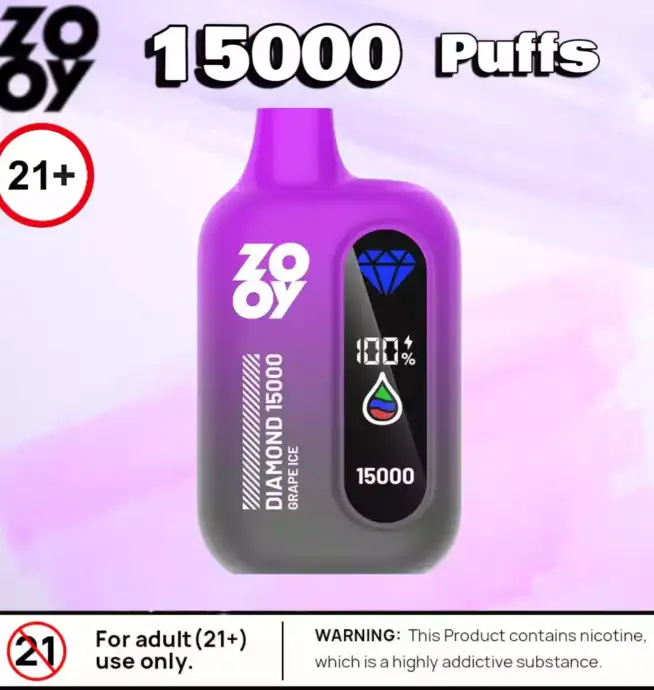Zooy Diamond 15000 Puffs 25ml Liquid, Mesh-Coil & 10 Aromen