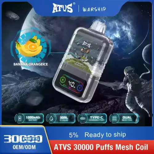 ATVS 30000 Puffs Disposable Vape mit 30000 Zügen und intensiven Aromen