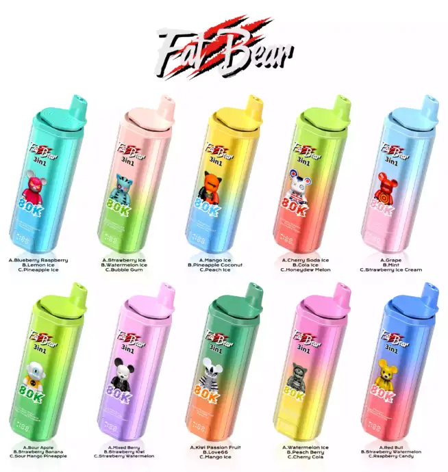 Aivono AIM FATBEAR 80K Puffs Power & Triple Flavor