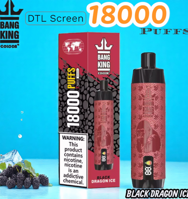 BANG 18000 Puffs DTL Screen Disposable Vape 25 ml & bis 18.000 Züge