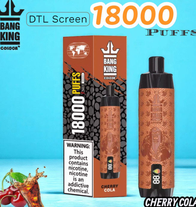 BANG 18000 Puffs DTL Screen Disposable Vape 25 ml & bis 18.000 Züge