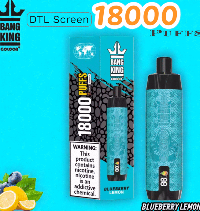BANG 18000 Puffs DTL Screen Disposable Vape 25 ml & bis 18.000 Züge