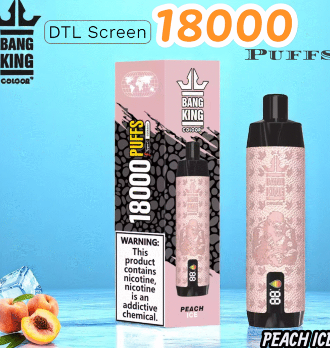 BANG 18000 Puffs DTL Screen Disposable Vape 25 ml & bis 18.000 Züge