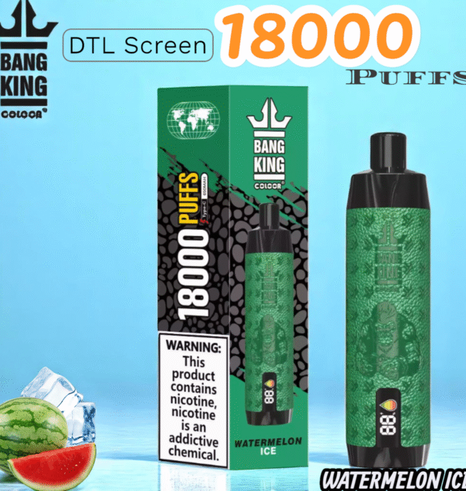 BANG 18000 Puffs DTL Screen Disposable Vape 25 ml & bis 18.000 Züge