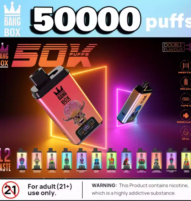 BANG BOX 50000 Puffs Disposable Vape mit Dual Flavor & LED