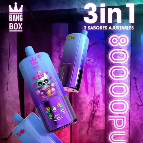 BANG BOX 80000 Puffs Disposable Vape mit 3 Flavors & Display