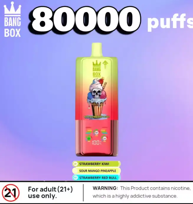 BANG BOX 80000 Puffs Disposable Vape mit 3 Flavors & Display