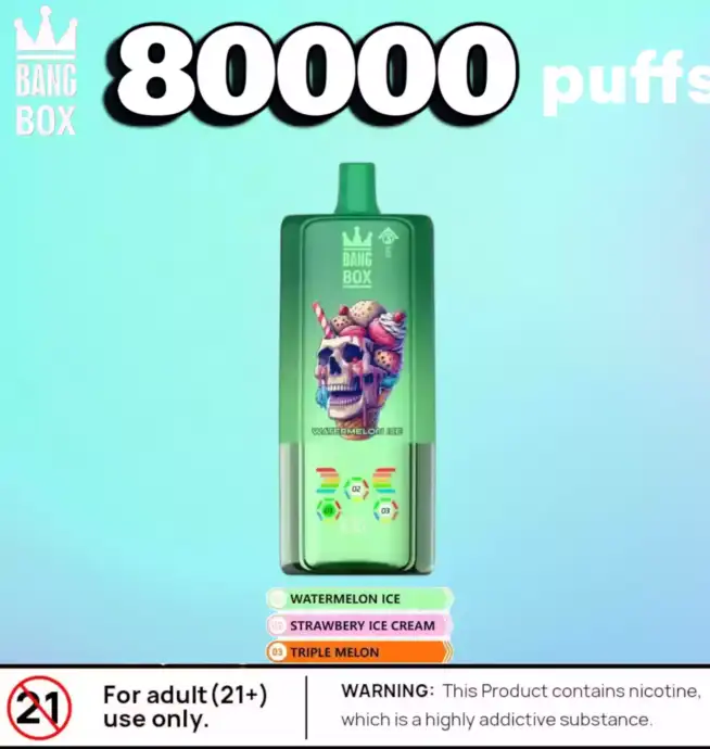 BANG BOX 80000 Puffs Disposable Vape mit 3 Flavors & Display