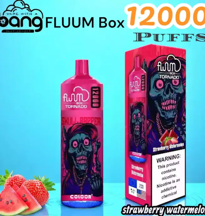 BANG FLUUM Box 12000 Puffs Disposable Vape mit 12.000 Zügen & 20ml Liquid