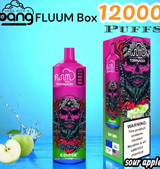 BANG FLUUM Box 12000 Puffs Disposable Vape mit 12.000 Zügen & 20ml Liquid