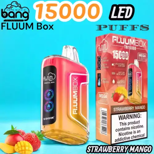 BANG FLUUM Box 15000 Puffs LED Vape mit 25ml & USB-C