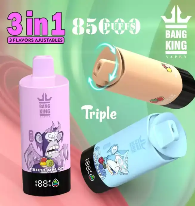 BANG KING 85000 PUFFS Vape 63ml E-Liquid & USB-C Power