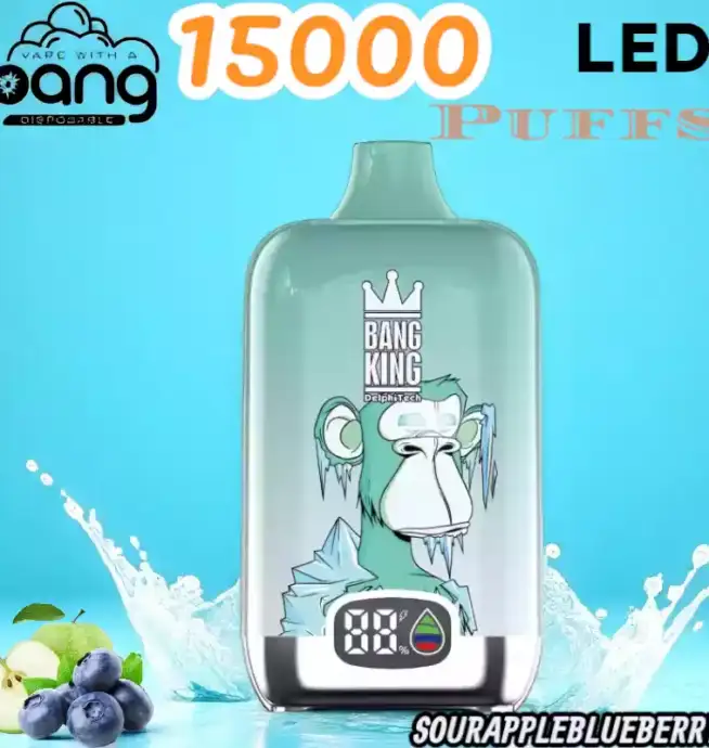 BANG King 15000 Puffs LED Einweg Vape mit 25ml E-Liquid & Type-C
