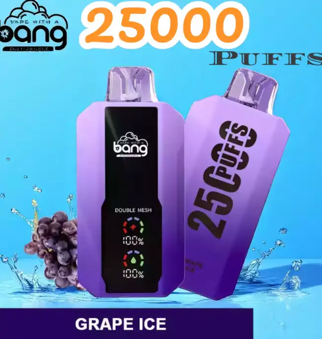 Bang 25000 Puffs Full Screen Disposable Vape mit 30ml Liquid & 25.000 Zügen