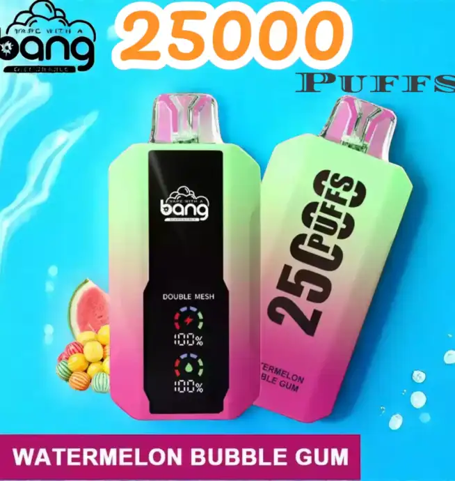 Bang 25000 Puffs Full Screen Disposable Vape mit 30ml Liquid & 25.000 Zügen