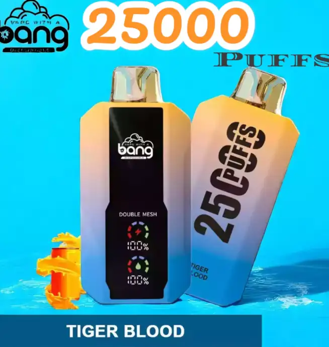 Bang 25000 Puffs Full Screen Disposable Vape mit 30ml Liquid & 25.000 Zügen