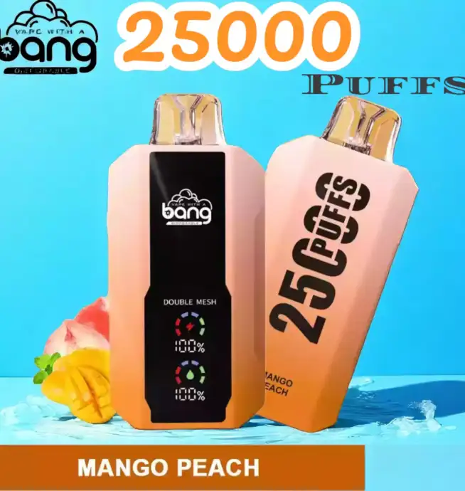 Bang 25000 Puffs Full Screen Disposable Vape mit 30ml Liquid & 25.000 Zügen