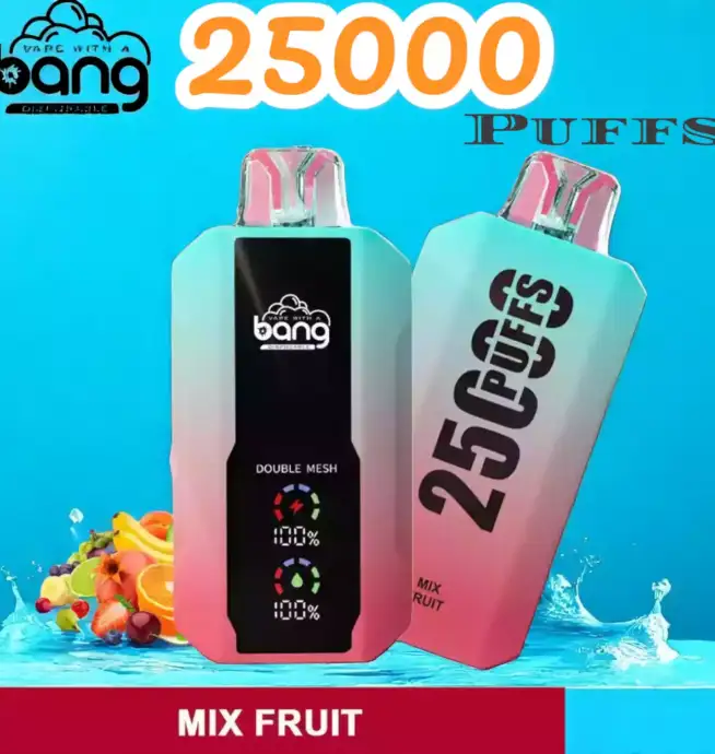 Bang 25000 Puffs Full Screen Disposable Vape mit 30ml Liquid & 25.000 Zügen