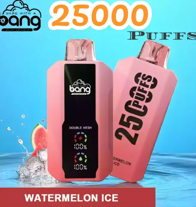 Bang 25000 Puffs Full Screen Disposable Vape mit 30ml Liquid & 25.000 Zügen