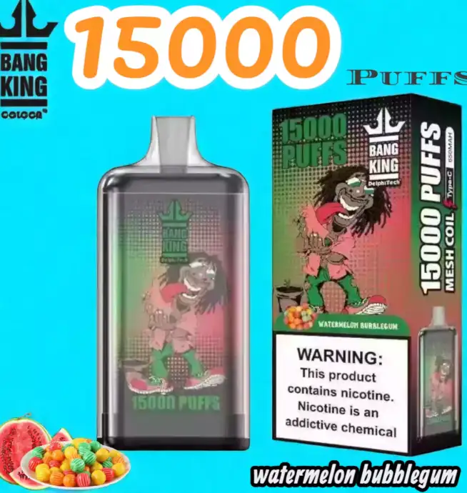 Bang King 15000 Puffs Disposable Vape 25 ml 550 mAh Akku 20 Geschmacksrichtungen