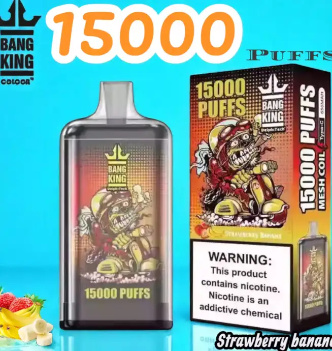 Bang King 15000 Puffs Disposable Vape 25 ml 550 mAh Akku 20 Geschmacksrichtungen