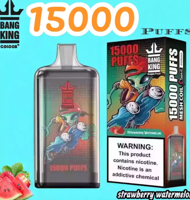 Bang King 15000 Puffs Disposable Vape 25 ml 550 mAh Akku 20 Geschmacksrichtungen