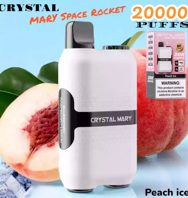 CRYSTAL MARY Space Rocket 20000 Puffs Vape mit Dual Mesh