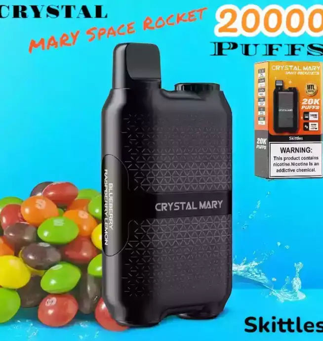 CRYSTAL MARY Space Rocket 20000 Puffs Vape mit Dual Mesh
