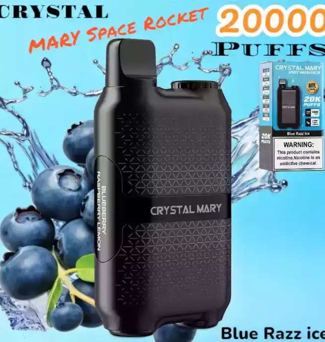 CRYSTAL MARY Space Rocket 20000 Puffs Vape mit Dual Mesh