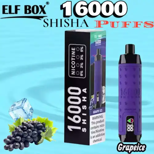 ELF BOX SHI SHA 16000 Puffs Langlebige Einweg E-Zigarette mit LED-Display