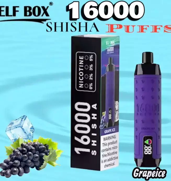 ELF BOX SHI SHA 16000 Puffs Langlebige Einweg E-Zigarette mit LED-Display