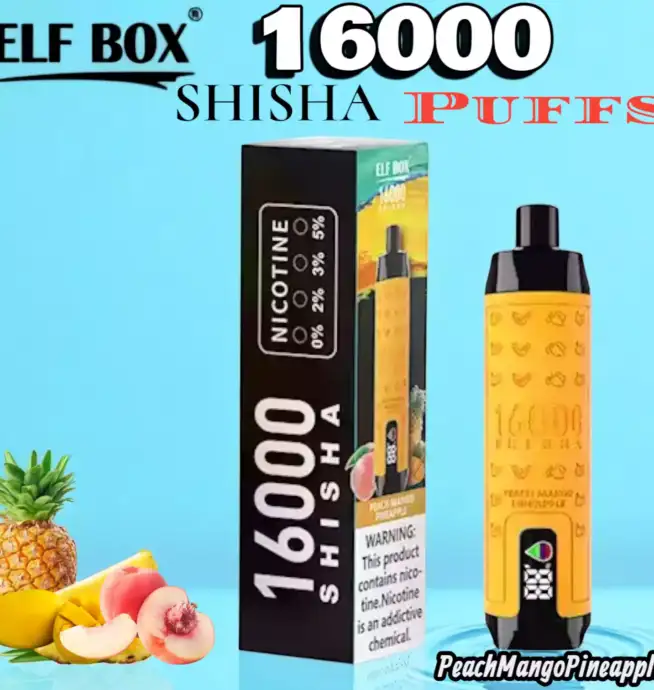 ELF BOX SHI SHA 16000 Puffs Langlebige Einweg E-Zigarette mit LED-Display