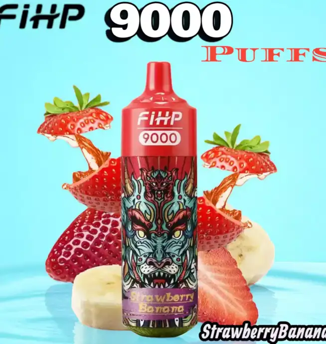 FIHP 9000 Puffs Disposable Vape 18ml RGB-Licht & Wiederaufladbar
