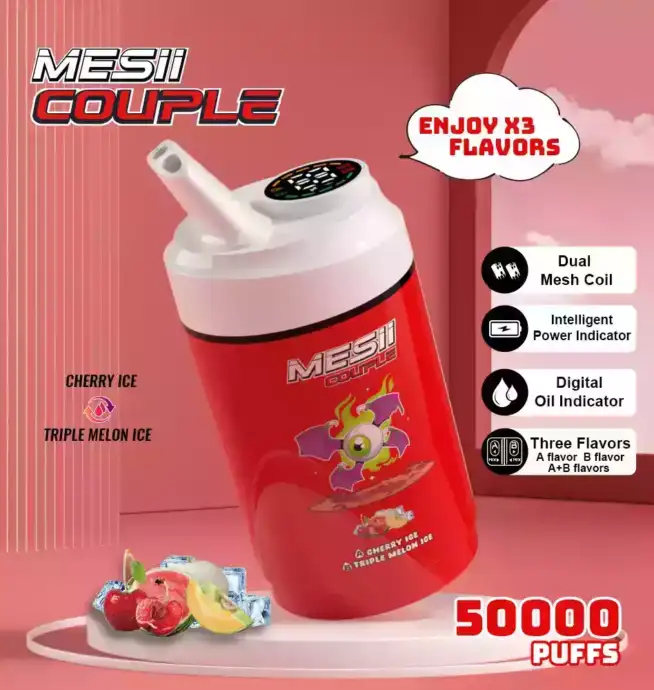 Mesii Couple 50000 Puffs Disposable Vape mit Dual Flavors