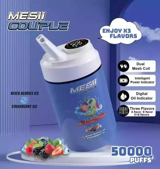 Mesii Couple 50000 Puffs Disposable Vape mit Dual Flavors