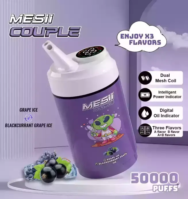 Mesii Couple 50000 Puffs Disposable Vape mit Dual Flavors